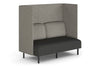 Sona Modular Privacy Sofa Double Seater Lounge - High Back with Sides - Thumbnail 1 