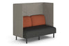 Sona Modular Privacy Sofa Double Seater Lounge - High Back with Sides - Thumbnail 4 