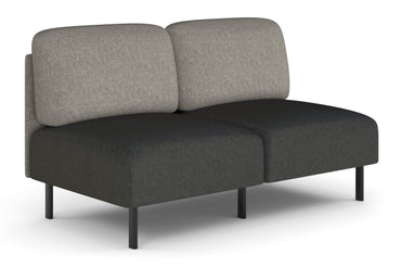 Sona Modular Sofa Double Seater Lounge - Low Back Jasonl ash grey 
