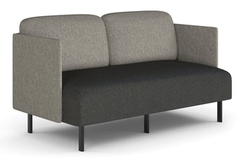  - Sona Modular Sofa Double Seater Lounge - Low Back with Sides - 1