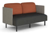 Sona Modular Sofa Double Seater Lounge - Low Back with Sides - Thumbnail 4 