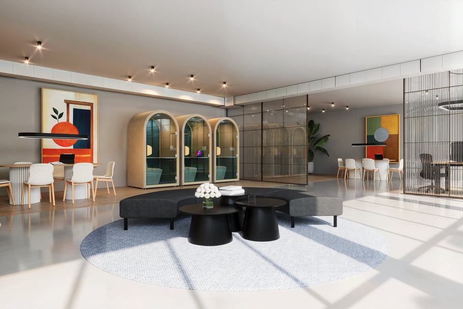 Environmental image of Sona Modular Sofa - Half Round Configuration