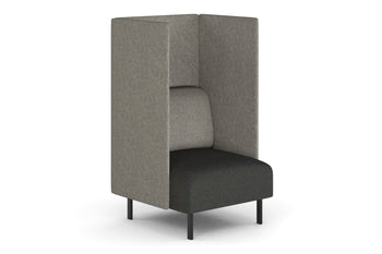  - Sona Modular Privacy Sofa Single Seater Lounge - High Back with Sides - 1