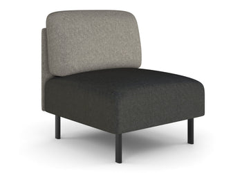 Sona Modular Sofa Single Seater Lounge - Low Back Jasonl ash grey 