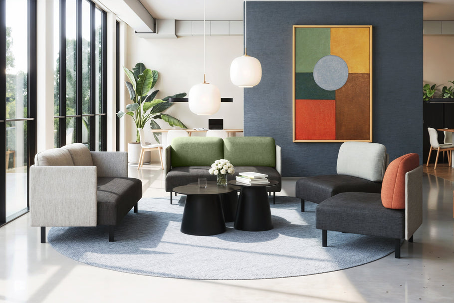 Environmental image of Sona Modular Sofa Single Seater Lounge - Low Back with Sides