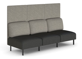 Sona Modular Sofa Triple Seater Lounge - High Back Jasonl ash grey 