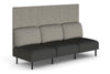 Sona Modular Privacy Sofa Triple Seater Lounge - High Back - Thumbnail 1 