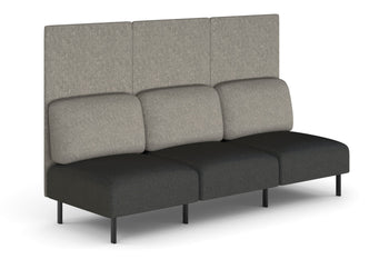  - Sona Modular Privacy Sofa Triple Seater Lounge - High Back - 1