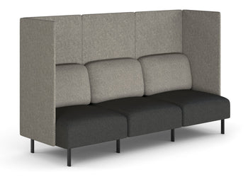Sona Modular Sofa Triple Seater Lounge - High Back with Sides Jasonl ash grey 