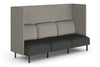Sona Modular Privacy Sofa Triple Seater Lounge - High Back with Sides - Thumbnail 1 
