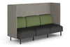 Sona Modular Privacy Sofa Triple Seater Lounge - High Back with Sides - Thumbnail 3 