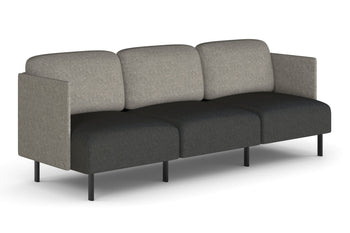  - Sona Modular Sofa Triple Seater Lounge - Low Back with Sides - 1
