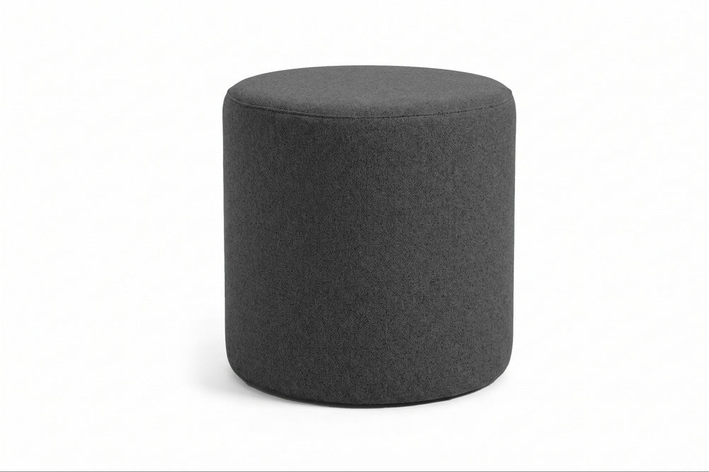 Sona Small Ottoman-charcoal grey  