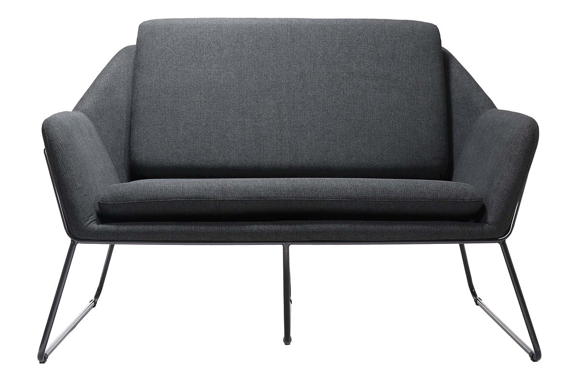 Sonic Cali Two Seater Lounge-charcoal  