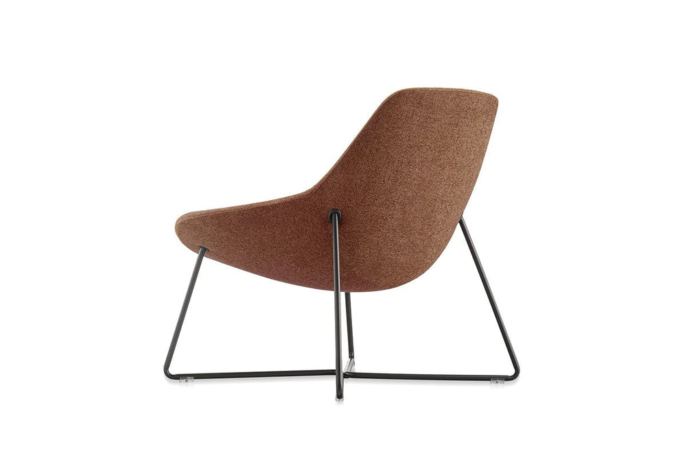 Sonic Lucie Lounge Chair - Cross Base-brown  
