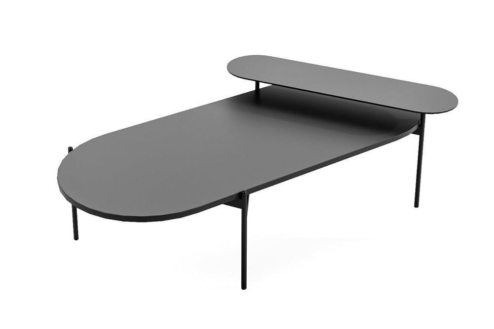 Sonic Mido Coffee Table - Oval-black  