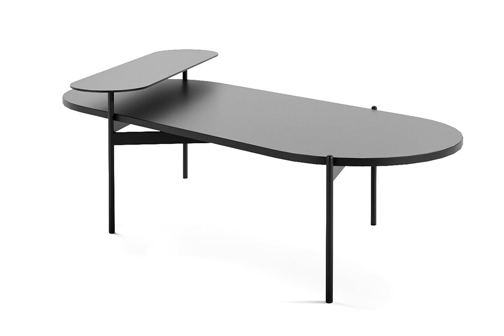 Sonic Mido Coffee Table - Oval-black  