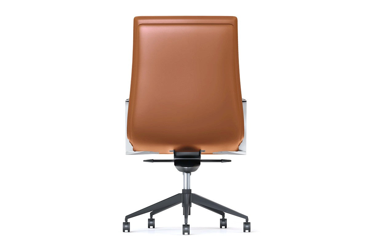 Sonic Vantage Executive Chair - Medium Back-black leather  