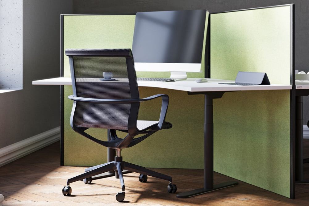 Starling Mesh Office Chair-grey frame and grey mesh  