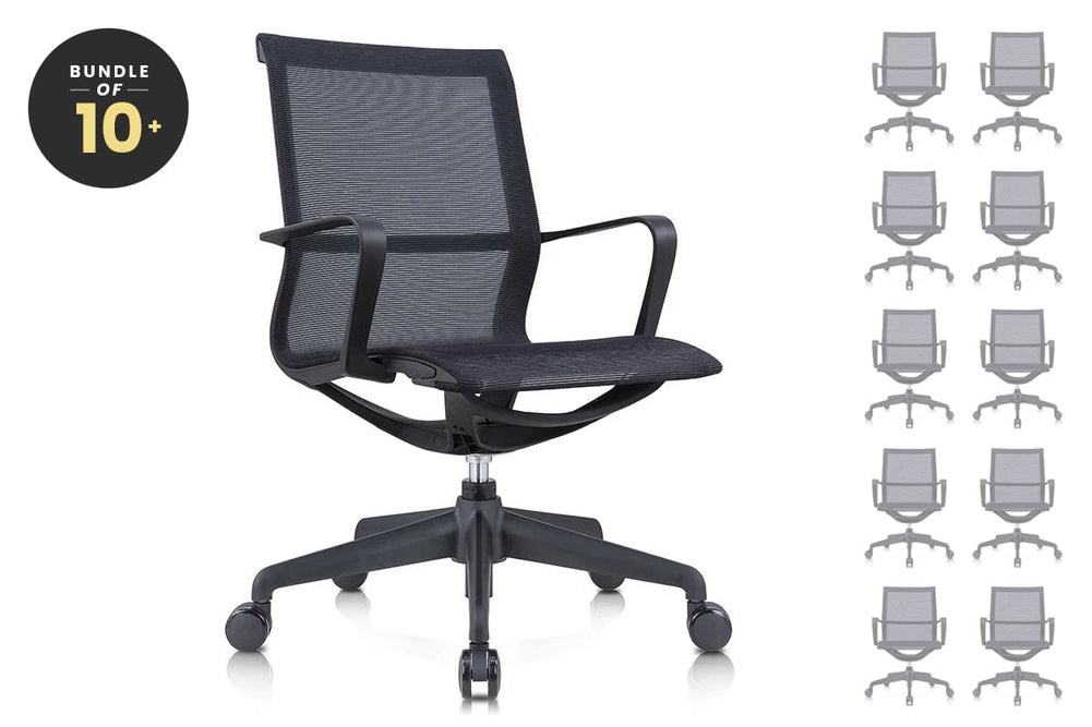 Starling Mesh Office Chair-black frame and black mesh  