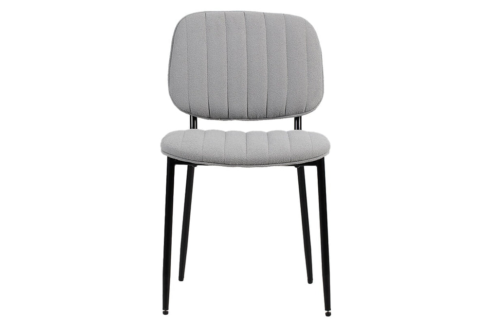 Stork 4 Leg Visitor Chair-light grey fabric  