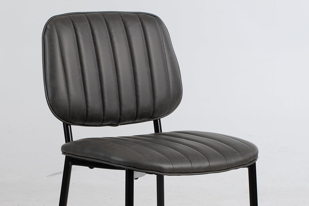 Stork 4 Leg Visitor Chair-light grey fabric  