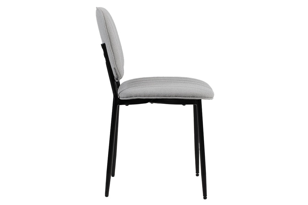 Stork 4 Leg Visitor Chair-light grey fabric  