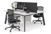 Switch - 2 Person Workstation Black Frame [1200L x 800W with Cable Scallop] - Thumbnail 13 