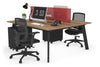 Switch - 2 Person Workstation Black Frame [1200L x 800W with Cable Scallop] - Thumbnail 27 