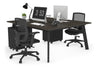 Switch - 2 Person Workstation Black Frame [1200L x 800W with Cable Scallop] - Thumbnail 38 