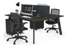 Switch - 2 Person Workstation Black Frame [1200L x 800W with Cable Scallop] - Thumbnail 43 