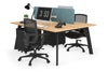 Switch - 2 Person Workstation Black Frame [1400L x 700W] - Thumbnail 55 