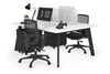 Switch - 2 Person Workstation Black Frame [1400L x 700W] - Thumbnail 5 