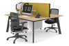 Switch - 2 Person Workstation Black Frame [1400L x 700W] - Thumbnail 21 