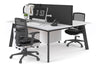 Switch - 2 Person Workstation Black Frame [1400L x 700W] - Thumbnail 13 