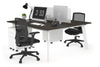 Switch - 2 Person Workstation White Frame [1400L x 800W with Cable Scallop] - Thumbnail 41 