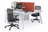 Switch - 2 Person Workstation White Frame [1400L x 800W with Cable Scallop] - Thumbnail 8 