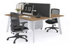 Switch - 2 Person Workstation White Frame [1400L x 800W with Cable Scallop] - Thumbnail 37 