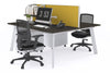 Switch - 2 Person Workstation White Frame [1400L x 800W with Cable Scallop] - Thumbnail 45 