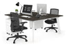 Switch - 2 Person Workstation White Frame [1400L x 800W with Cable Scallop] - Thumbnail 38 
