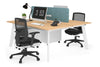 Switch - 2 Person Workstation White Frame [1400L x 800W with Cable Scallop] - Thumbnail 55 