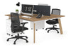 Switch - 2 Person Workstation Wood Imprint Frame [1400L x 800W with Cable Scallop] - Thumbnail 59 