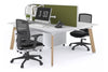 Switch - 2 Person Workstation Wood Imprint Frame [1400L x 800W with Cable Scallop] - Thumbnail 10 