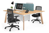Switch - 2 Person Workstation Wood Imprint Frame [1400L x 800W with Cable Scallop] - Thumbnail 47 