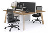Switch - 2 Person Workstation Wood Imprint Frame [1400L x 800W with Cable Scallop] - Thumbnail 28 