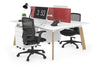 Switch - 2 Person Workstation Wood Imprint Frame [1600L x 700W] - Thumbnail 2 