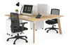 Switch - 2 Person Workstation Wood Imprint Frame [1800L x 800W with Cable Scallop] - Thumbnail 17 