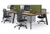 Switch - 4 Person Workstation Black Frame [1600L x 800W with Cable Scallop] - Thumbnail 26 