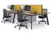 Switch - 4 Person Workstation Black Frame [1600L x 800W with Cable Scallop] - Thumbnail 61 