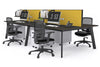 Switch - 4 Person Workstation Black Frame [1600L x 800W with Cable Scallop] - Thumbnail 37 